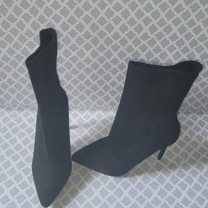 Women's Soft Suede Calf High Fashion Sock Boots
